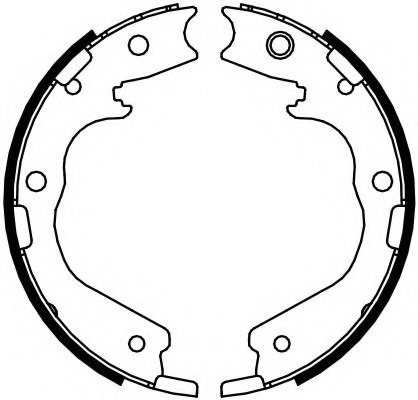 FERODO FSB4091 Brake Shoe Set, parking brake